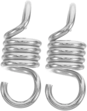 affectional and Hammock Use UPKOCH 2pcs Stainless Steel Heavy Duty Compression Spring for Hanging Chair and Easy to Install Spring Hook for Outdoor Swing 
