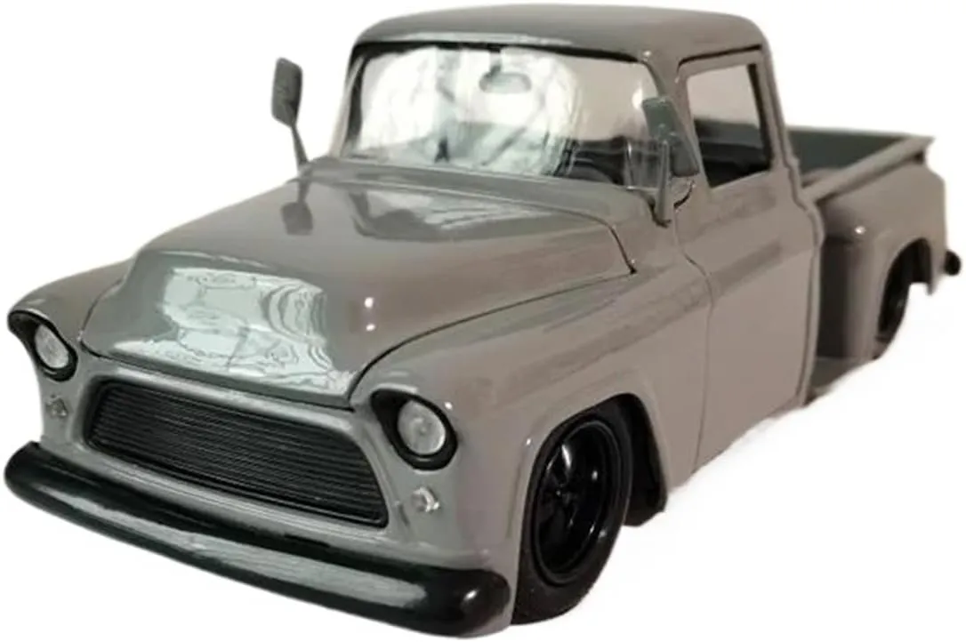Alloy Car Model lease spontaneous corrosion vascular dissatisfaction swampy Desktop Decoration Collection Display Mini Simulation Toys 1:24 for 1955 Step Side Pickup Simulation 