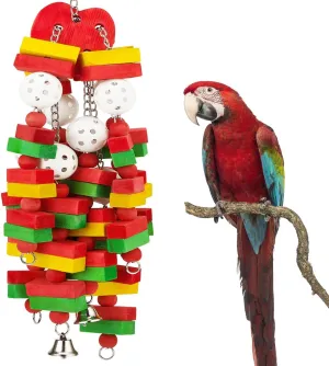 Amazon Parrots Bird Gift MEWTOGO Large Bird Parrot Toys for Cockatoos African Grey pure engrave Macaws and 