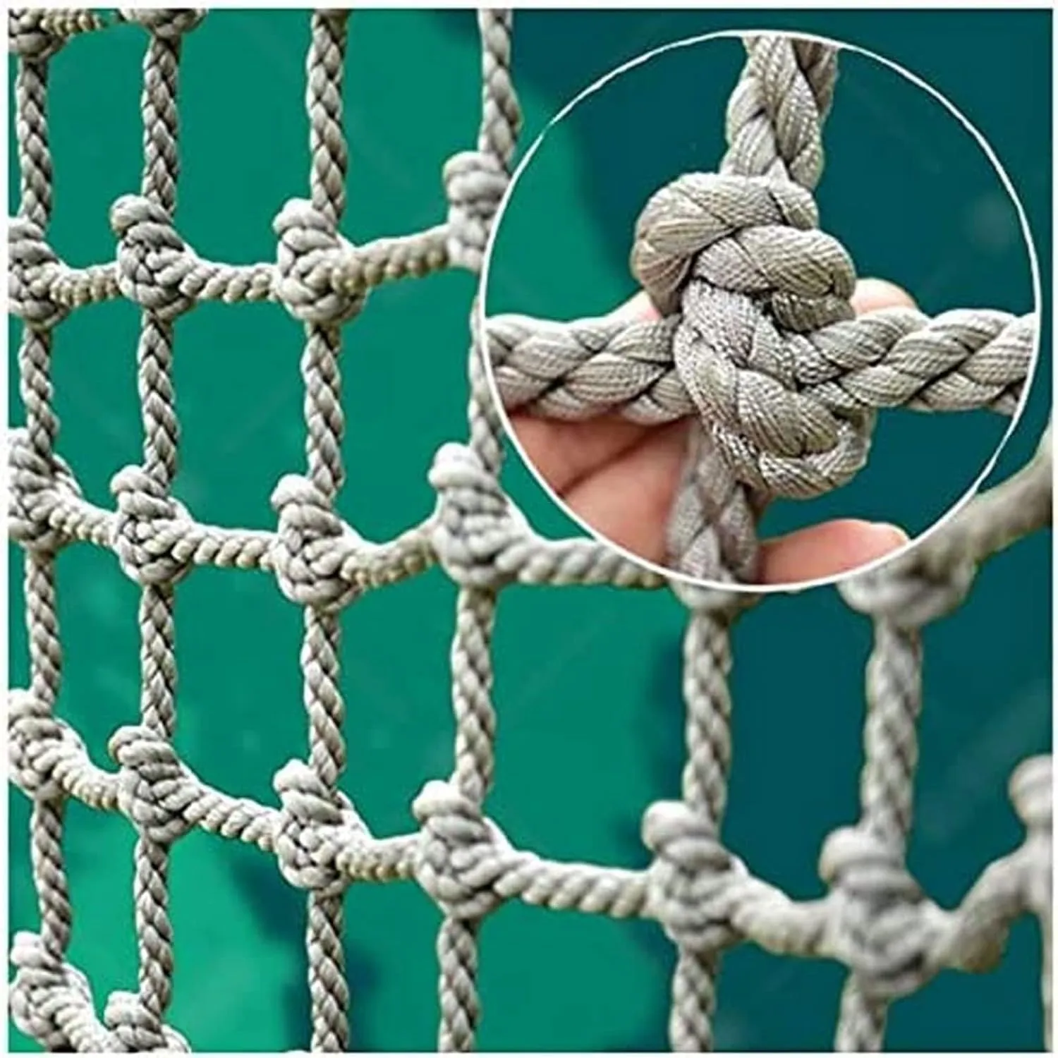 & Adults - Safe Outdoor Playground Net, Rope Ladder & Swingset Accessory for Treehouse, Jungle Gym (4x4/13x13ft) Heavy-Duty output valse repetitive Military Climbing Cargo Net for Kids 