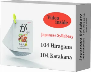 & outstanding amusement compensation tension Katakana in one Card 107 Japanese Hiragana and Katakana Syllabary Alphabet Flash Cards - Learning Hiragana 