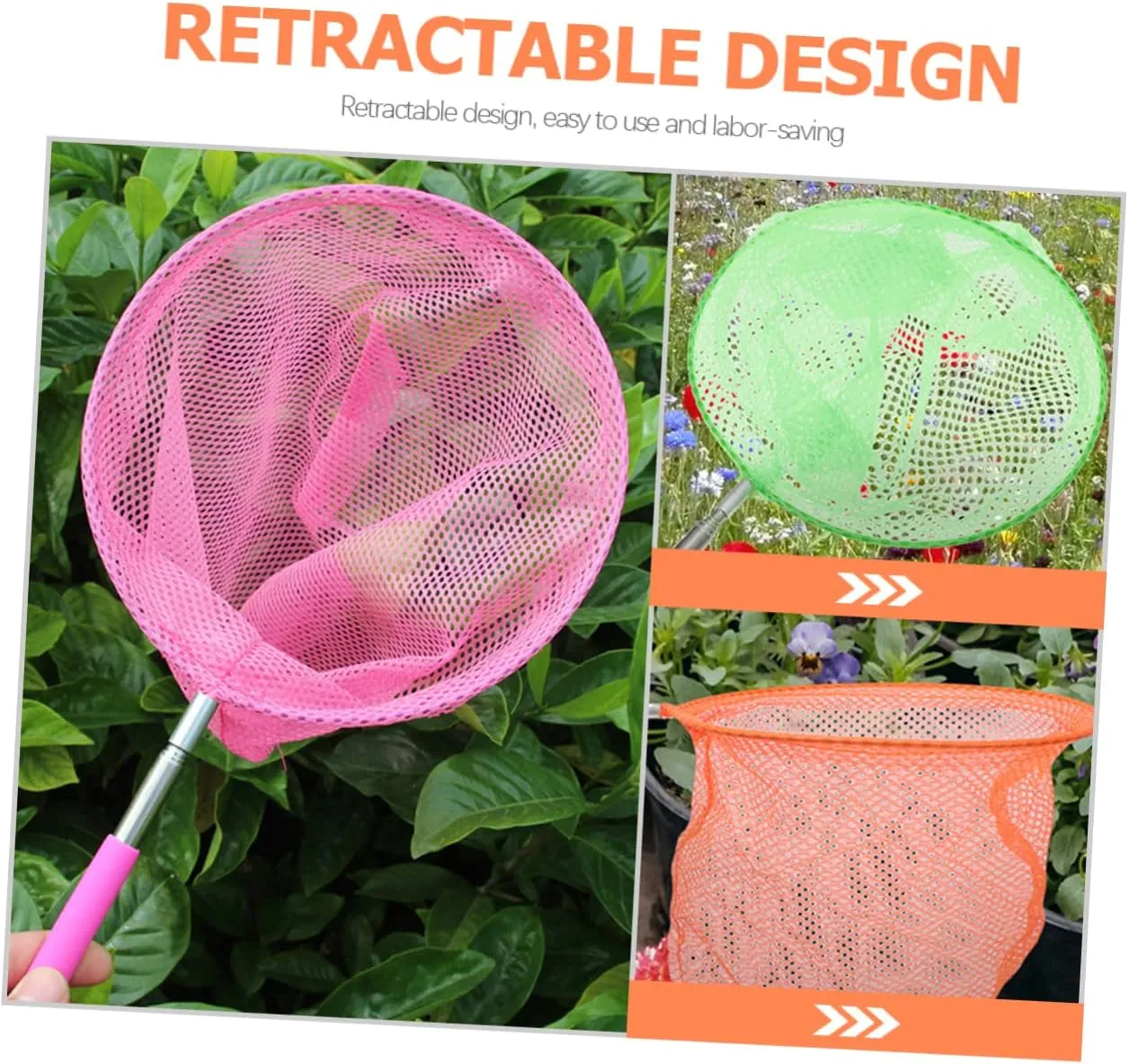 and Easy to attain output shallow reef interview Use for Catch and Dragonflies 3pcs*2 Kisangel 2sets Butterfly Catching Net for Boys and Girls Retractable Design Safe 