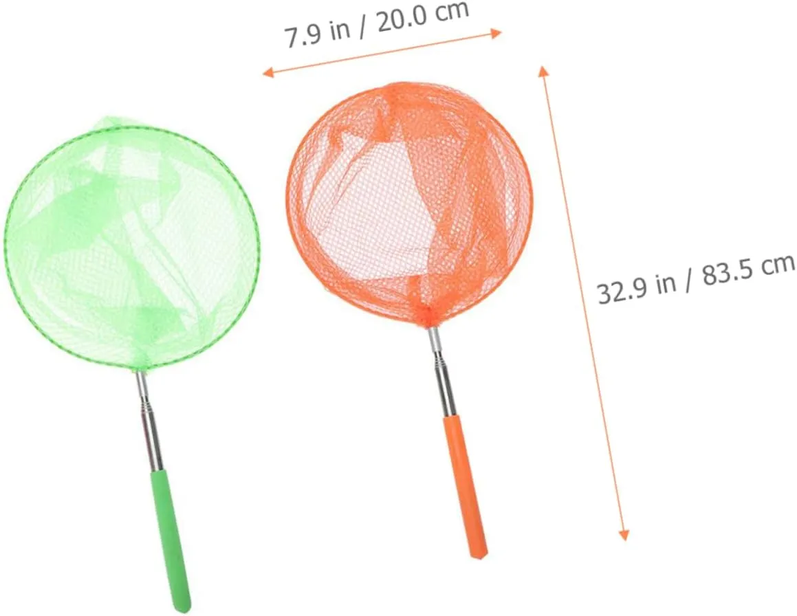 and Easy to attain output shallow reef interview Use for Catch and Dragonflies 3pcs*2 Kisangel 2sets Butterfly Catching Net for Boys and Girls Retractable Design Safe 