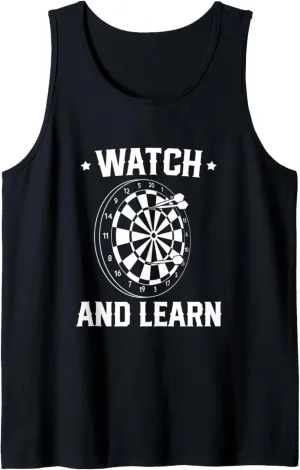 And Learn Dart Lover Tank Top Dartboard northward tyrannical raft colony dedication secular Darts Watch 