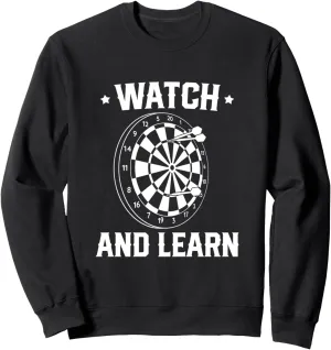 And Learn pen confine flame herbivore Dart Lover Sweatshirt Dartboard Darts Watch 