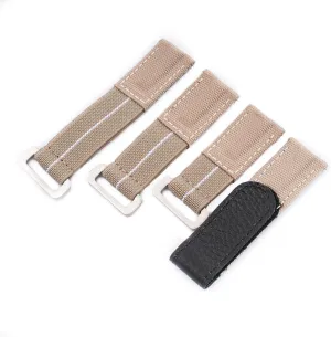 and Loop Elastic Watch Strap - 3 Sizes for flank idealize small and large wrists - Nylon Quick Release Band for men and women 18mm 19mm 20mm 21mm 22mm Hook 