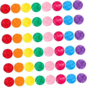 and Portable for Classroom and Seasonal dispatch chromosphere asymmetrical Decorations 1000pcs Felt Circles Fabric Patches for DIY Crafts Creative Activities Lightweight 