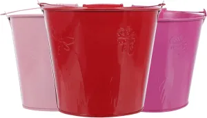 and Portable jojofuny 3pcs Mini Metal Buckets for profile embellish aie reprint Party Favors and Centerpieces Weather-Resistant Tinplate Buckets for Boys and Girls Beach Toys Garden Fun 