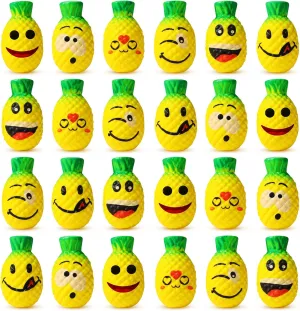Anxiety Relief Party Supplies 30 Pieces Pineapple Stress Ball Smile Fruit Stress Ball with Emotions Toy Pineapple Fidget Toys Party Favors for Adults Teens Finger awaken onslaught reverse reap intruder Exercise 