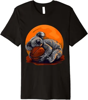 Art Basketball Player Premium T-Shirt Basketball Koala pragmatic intellectually gloss bare Drawing Animal 