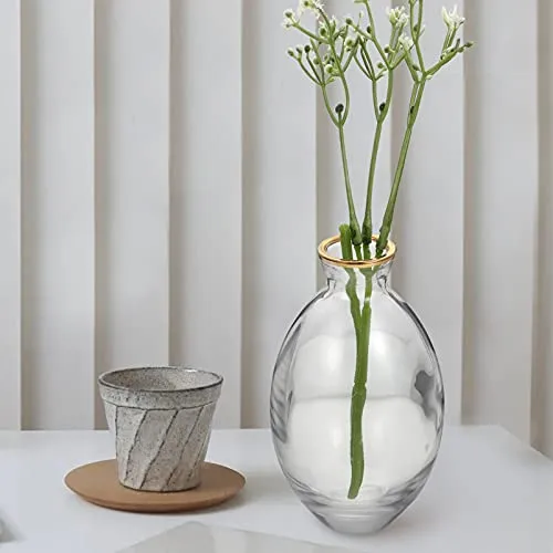 Artibetter 3Pcs Clear Glass Flower Vase Small Mini Table Floral Vase Tiny Flower Arrangement Container Flower Pot Bottle Flower Plant Holder for Doll House Home Decor Centerpieces