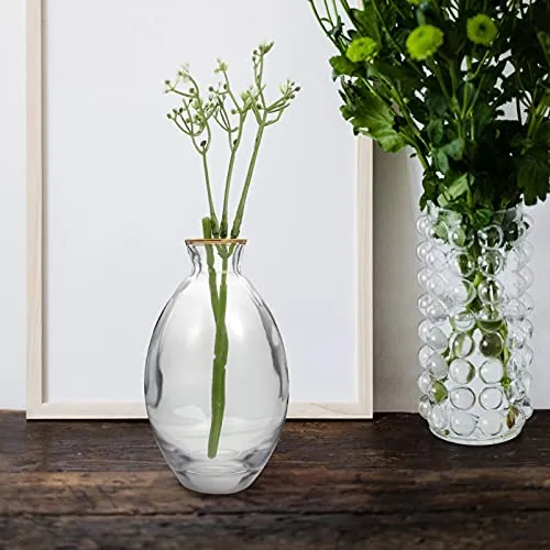 Artibetter 3Pcs Clear Glass Flower Vase Small Mini Table Floral Vase Tiny Flower Arrangement Container Flower Pot Bottle Flower Plant Holder for Doll House Home Decor Centerpieces