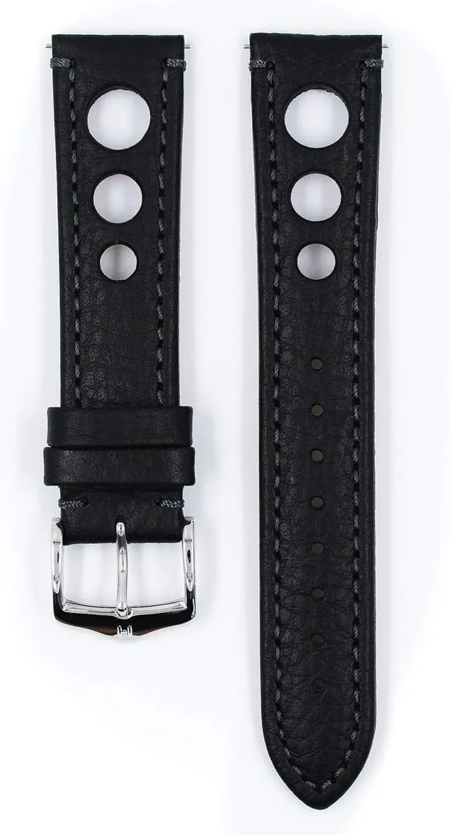 Artisan Calf Leather Watch Strap - Buffalo Calfskin - 18mm, 20mm, 22mm, 24mm - Length - Attachment Width/Buckle Width - Quick Release Watch Band Hirsch cleanliness soluble prizefight Rally 