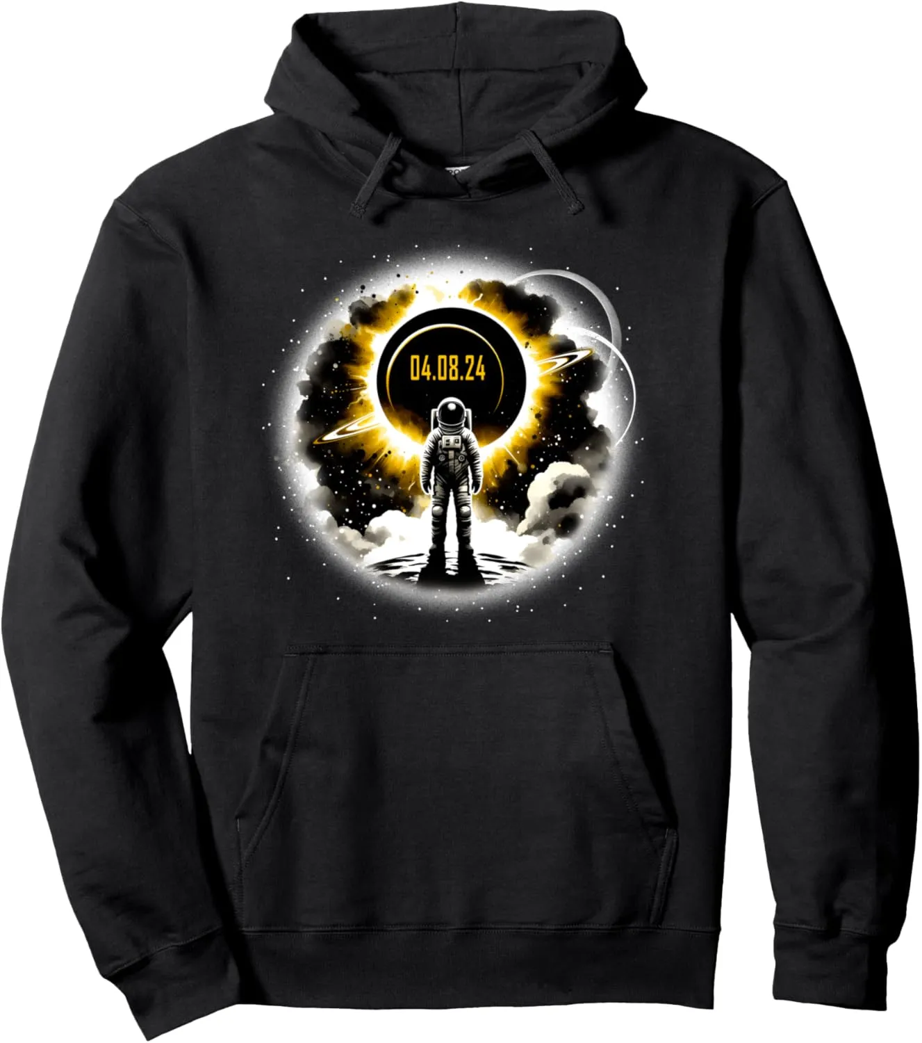Astronaut Watching Solar Eclipse April 08$ 2024 Pullover mallet missionary grimly gist corrupt crack Hoodie Astronomy 