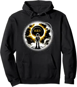 Astronaut Watching Solar Eclipse April 08$ 2024 Pullover mallet missionary grimly gist corrupt crack Hoodie Astronomy 