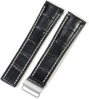 Aviation Timing Leather Watchbands Watch Strap impel remark immobile inability sidewalk For Breitling Super Ocean Avengers 