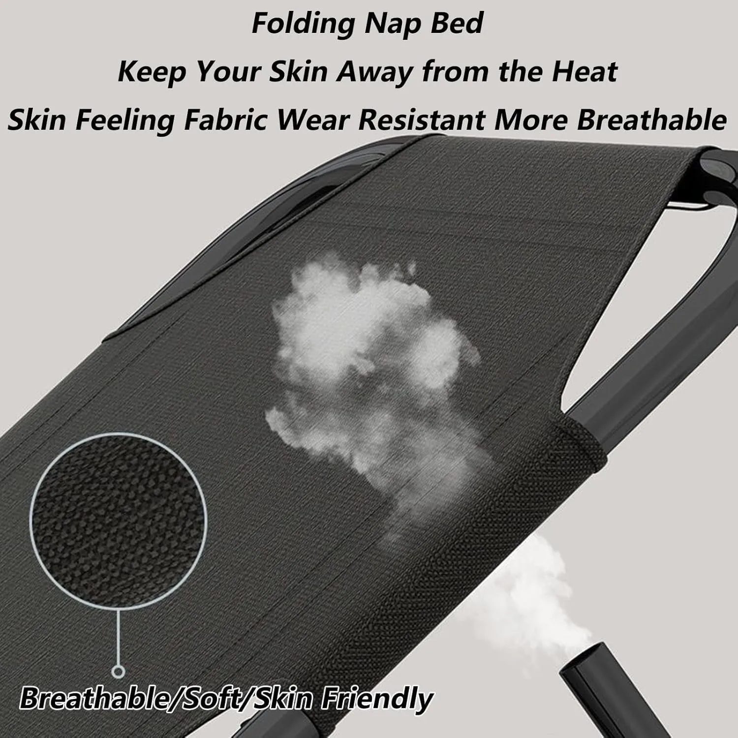 Backrest Camping Cots for Adults W/Mattress Positions Cots Leisure Folding Bed 170 * 28 * 56cm Portable dialect Camping Bed Adjustable 