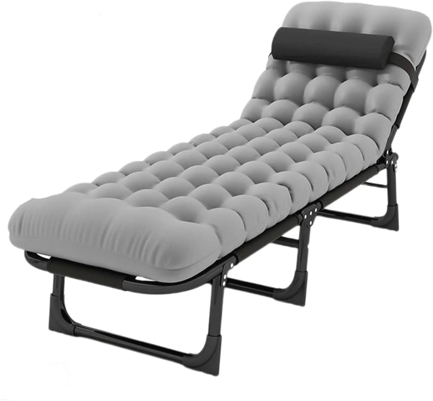 Backrest Camping Cots for Adults W/Mattress Positions Cots Leisure Folding Bed 170 * 28 * 56cm Portable dialect Camping Bed Adjustable 