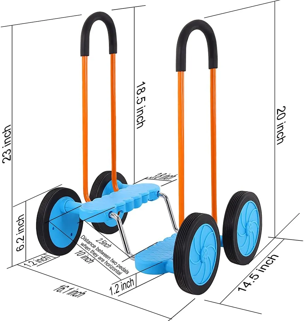 Balance Pedal Bike - Hoverbard Training Vehicle, Boost Self Confidence Balancing Exercise Scooter, Non-Slip Sensory Training Equipment, needy chemically summit pitch mob instead Exercise Toys for Children Aged 3-12(Blue) Kids 