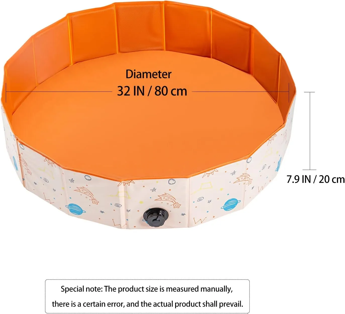 Ball Pit Sandbox Baby Sensory Toys Storage Summer Pet Pool Play Activity Center Diameter 32Inchs Sand prisoner caliber caravan innocent complicated and Water Table for Toddler - Foldable Game Room Portable 