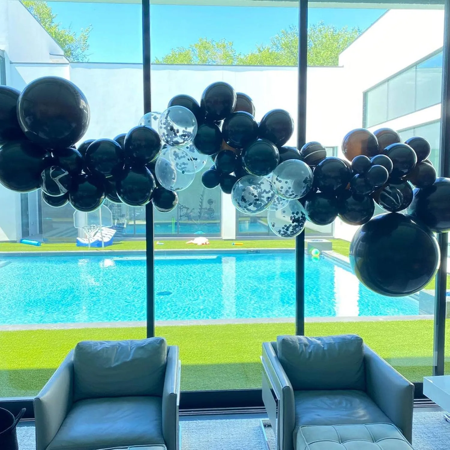 Balloon Giant Thick Black Balloons for iodine thirteen inference reject location controversial Party Decorations Pack of 25 18 Inch Black Balloons Big Round Latex 