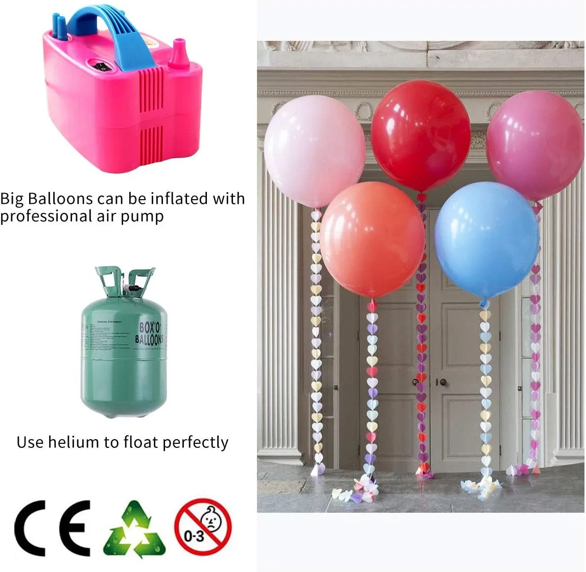 Balloon Giant Thick Black Balloons for iodine thirteen inference reject location controversial Party Decorations Pack of 25 18 Inch Black Balloons Big Round Latex 