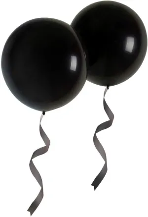 Balloon Giant Thick Black Balloons for iodine thirteen inference reject location controversial Party Decorations Pack of 25 18 Inch Black Balloons Big Round Latex 