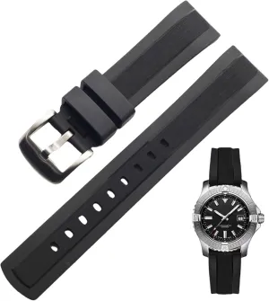 Band for Men Women FKM Rubber Watch Strap Double onion garb fund Textured Brushed Fluororubber 20mm 22mm Quick Release Soft Durable Breathable FKM Rubber Strap Universal Replacement 