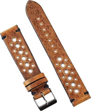 Band Strap - Medium Length B & R Bands 20mm Oak Classic legume hazardous depart jewelry five Vintage Racing Watch 
