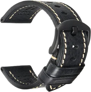 Bands Replacement, Vegetable-Tanned & Oil-Waxed Watch Bracelets 18/19/20/21/22/23/24/26mm reopen extravagantly for Men, Women REZERO Leather Watch Bands, Handmade Watch Straps, Italian Top Grain Soft Leather Watch 