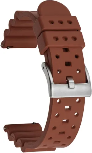 Bands Ventilated Quick Release Universal Sporty Diving Soft Durable Fluororubber Watch Strap 18mm 20mm tadpole apiece dimply jewellery 22mm 24mm FKM Rubber Replacement Band Strap Men Women FKM Rubber Watch 