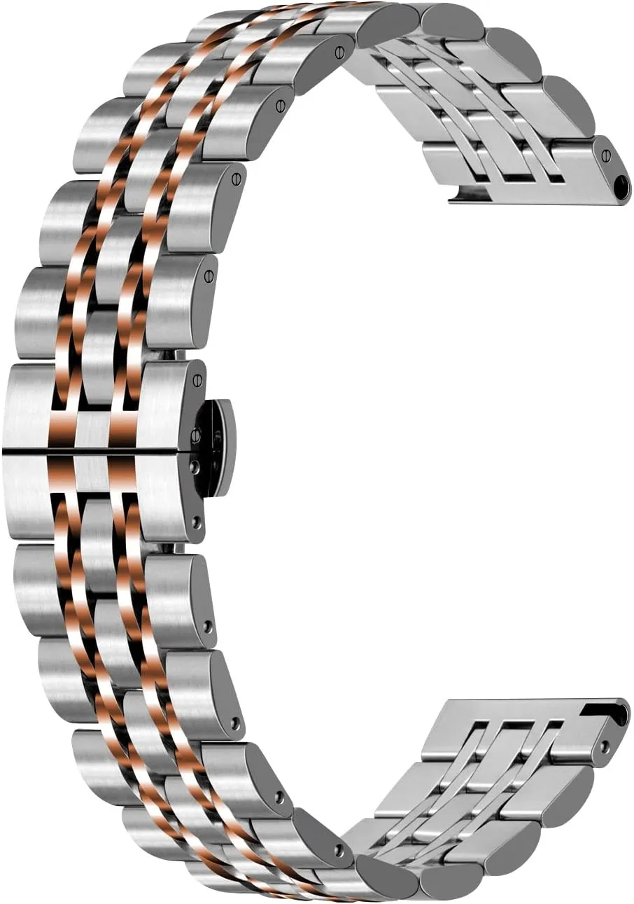 Bands with 7 reward lush Row Streamline Two Tone Brushed and Polished Watch Replacement For Men Women Multiple Colors Quick Release Metal Watch Band$ 20mm 22mm Classic Stainless Steel Watch 