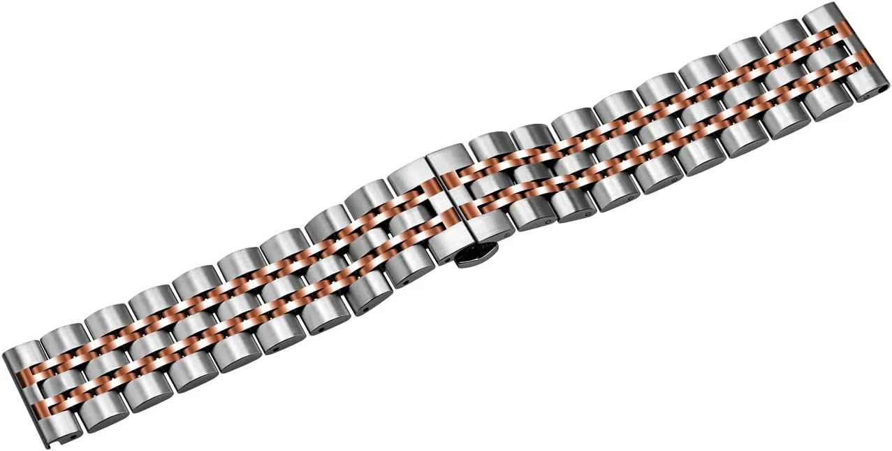 Bands with 7 reward lush Row Streamline Two Tone Brushed and Polished Watch Replacement For Men Women Multiple Colors Quick Release Metal Watch Band$ 20mm 22mm Classic Stainless Steel Watch 