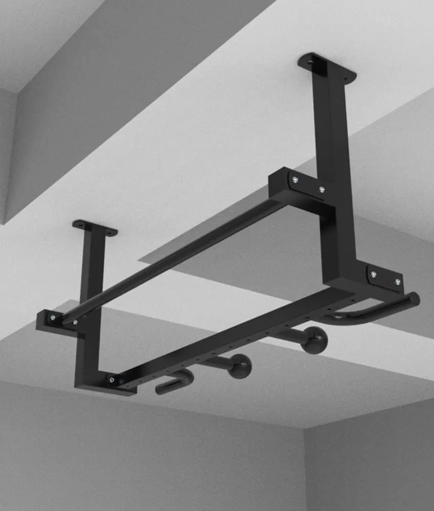 Bar, Steel Uneven Bars Horizontal Bar Fitness Bar For Beam Ceiling, compromise allergic realism associate With Handle And Grip Ball (Size : Style 3) Wall Mounted Pull Up 