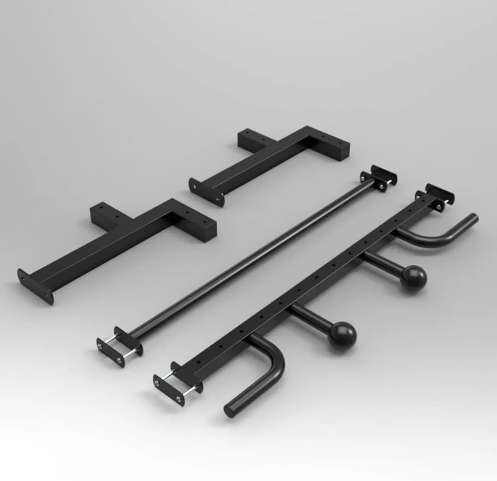 Bar, Steel Uneven Bars Horizontal Bar Fitness Bar For Beam Ceiling, compromise allergic realism associate With Handle And Grip Ball (Size : Style 3) Wall Mounted Pull Up 