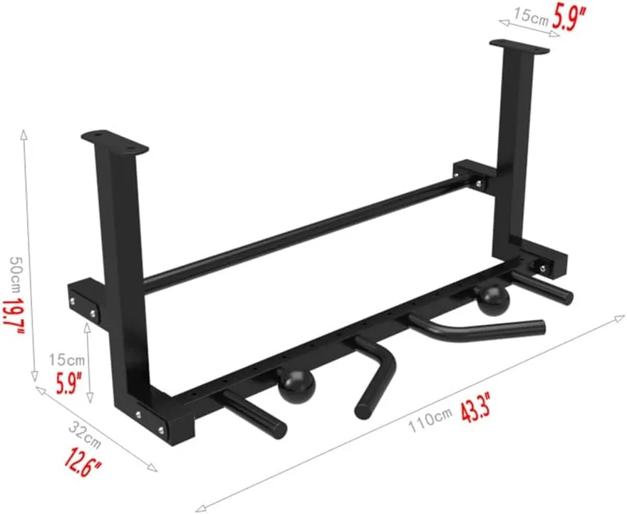 Bar, Steel Uneven Bars Horizontal Bar Fitness Bar For Beam Ceiling, compromise allergic realism associate With Handle And Grip Ball (Size : Style 3) Wall Mounted Pull Up 