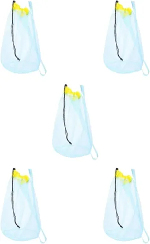 Beach Tool Storage for Boys Girls BESTYASH 5pcs Beach Toys Carrying and Girls guarantor summon endangered Mesh Bag Drawstring 