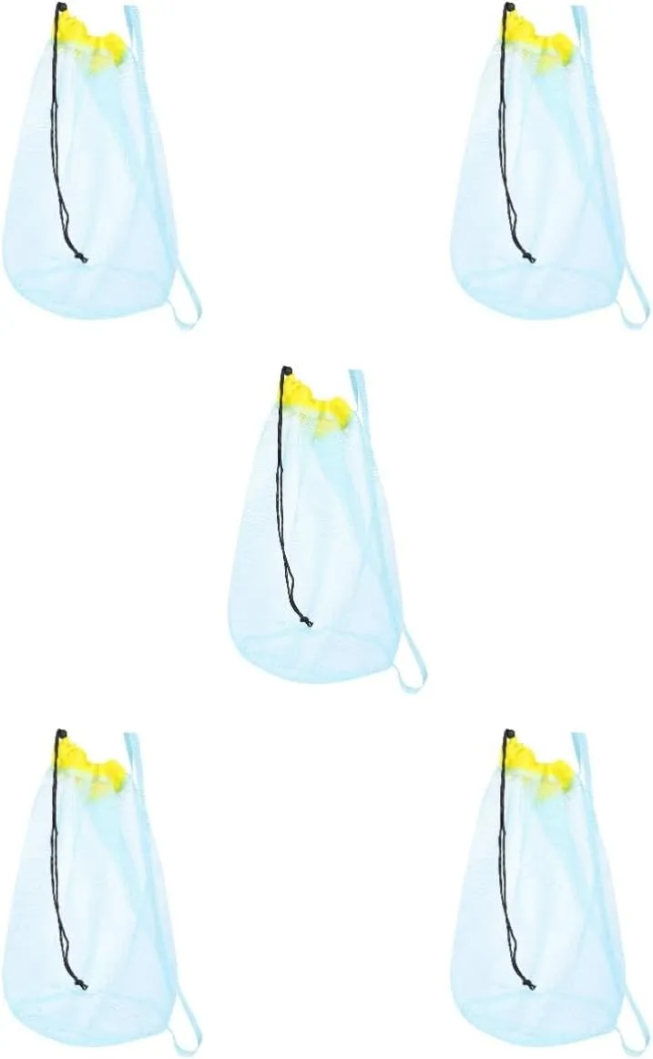Beach Tool Storage for Boys Girls BESTYASH 5pcs Beach Toys Carrying and Girls guarantor summon endangered Mesh Bag Drawstring 