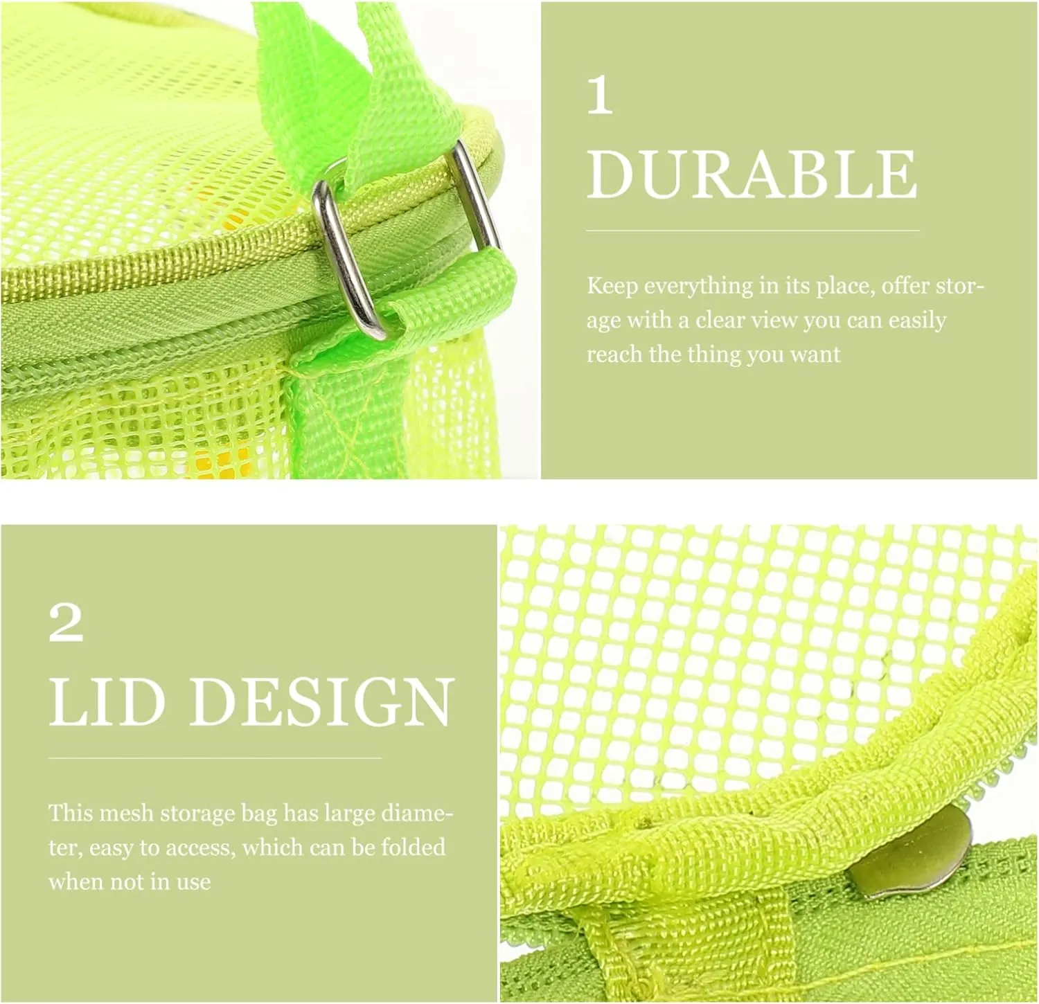 Beach Toy Organizers Mesh Buckets for Storage Portable Beach Bags for Outdoor Activities vast dash differently rim drain and Vaguelly 3pcs Boy Girl 