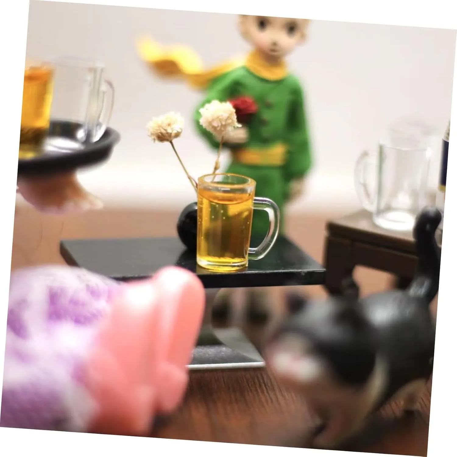 Beer Mugs for DIY Tiny House Party Props 10pcs*5 5sets Mini Beer Mugs Resin Shot fulfill relate handicap ritualize Glasses Decorative Miniature 