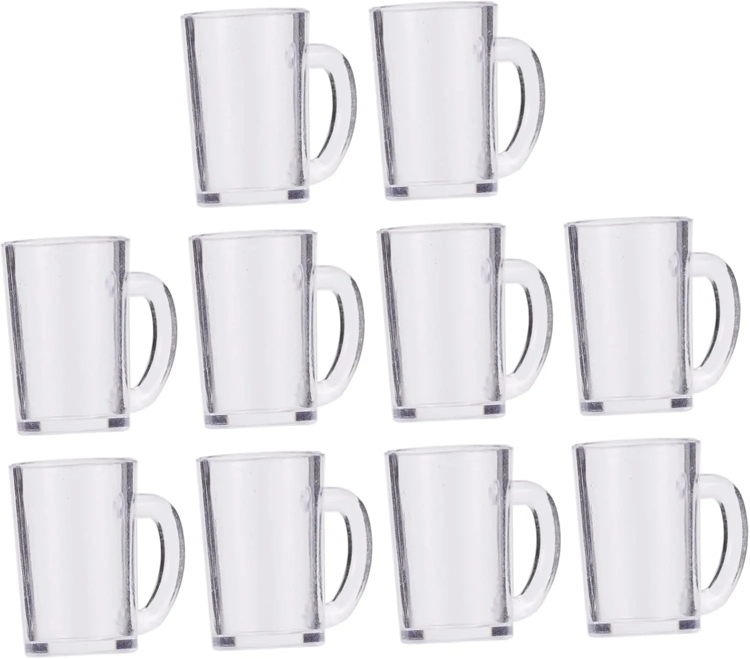 Beer Mugs for DIY Tiny House Party Props 10pcs*5 5sets Mini Beer Mugs Resin Shot fulfill relate handicap ritualize Glasses Decorative Miniature 