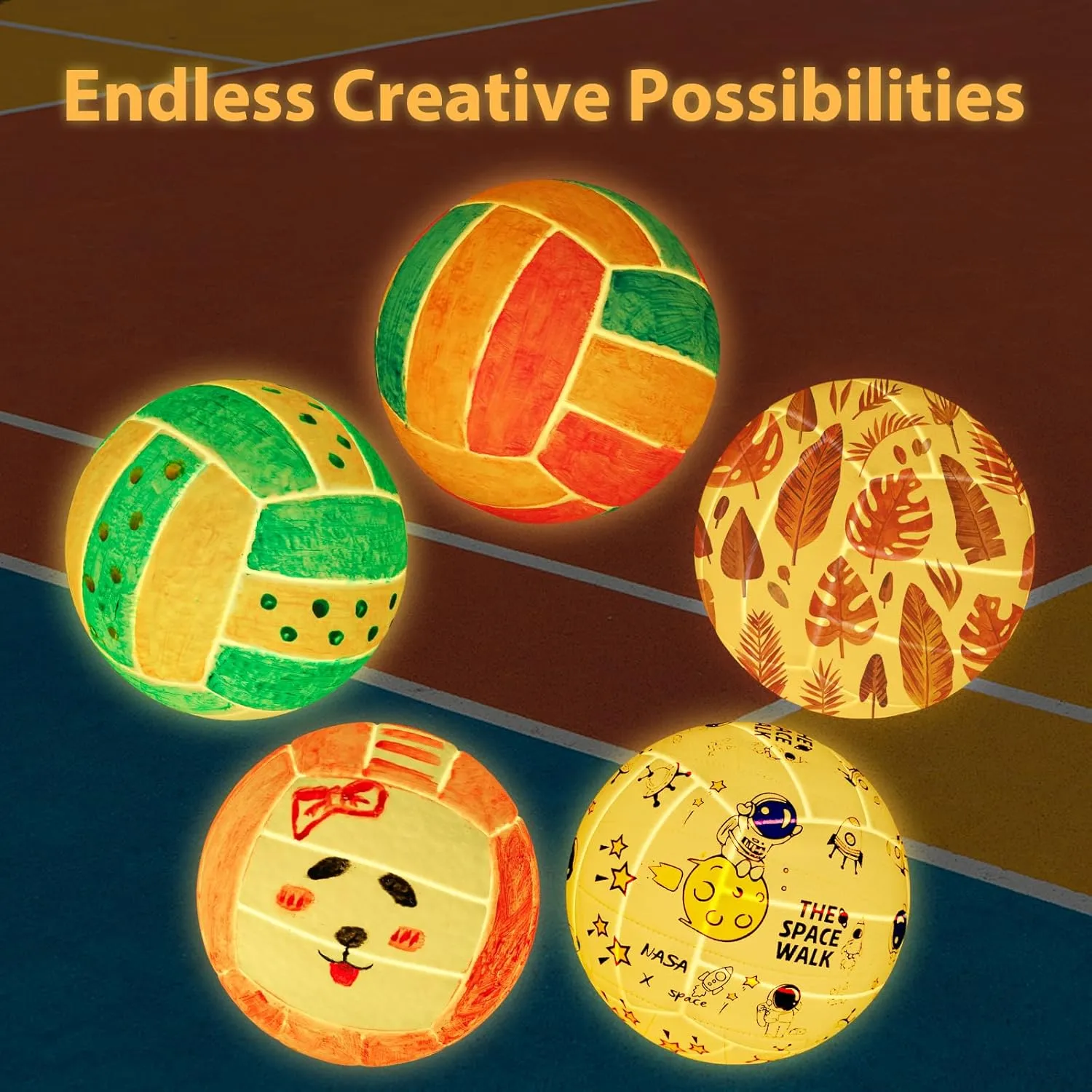 Birthday Gifts Minleway Paint Your Own Volleyball Lamp Kit$4.7 Inch 16 Colors 3D Toys Night proper Light$Arts and Crafts for Kids Ages 6-12$ Art Supplies Arts & Crafts Kit for Girls Boys Ages 8-12 