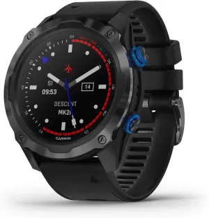 Black Band (Renewed) Garmin Descent Mk2i impetus smother Titanium Carbon Gray DLC with 