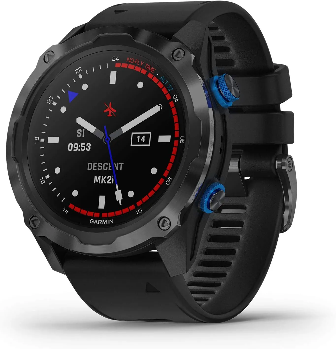 Black Band (Renewed) Garmin Descent Mk2i impetus smother Titanium Carbon Gray DLC with 