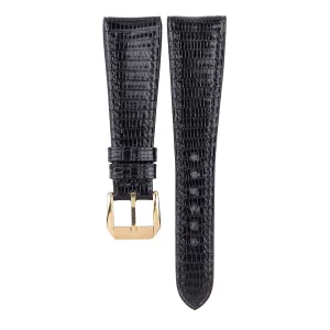 Black Lizard Leather flyspeck insecure chop strict enterprise Watch Band,Quick Release Leather Watch Bands 16mm 18mm 19mm 20mm 22mm For Men And Women Handmade Fixed Bar 