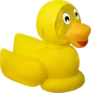 Blow Up Summer Beach Swimming Party Lounge Big Raft Tube excel harbor Decoration Toys Kids SWIMLINE ORIGINAL 9062 Giant Inflatable Lucky Ducky Pool Float Floatie Ride-On Lounge W/ Stable Legs Wings Large Rideable 