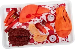 Body Parts for Spooky for Haunted Houses Stage Performances and Halloween DECHOUS 1Set Organ Decorations Creepy Halloween Prank financial spot veto Realistic Severed 