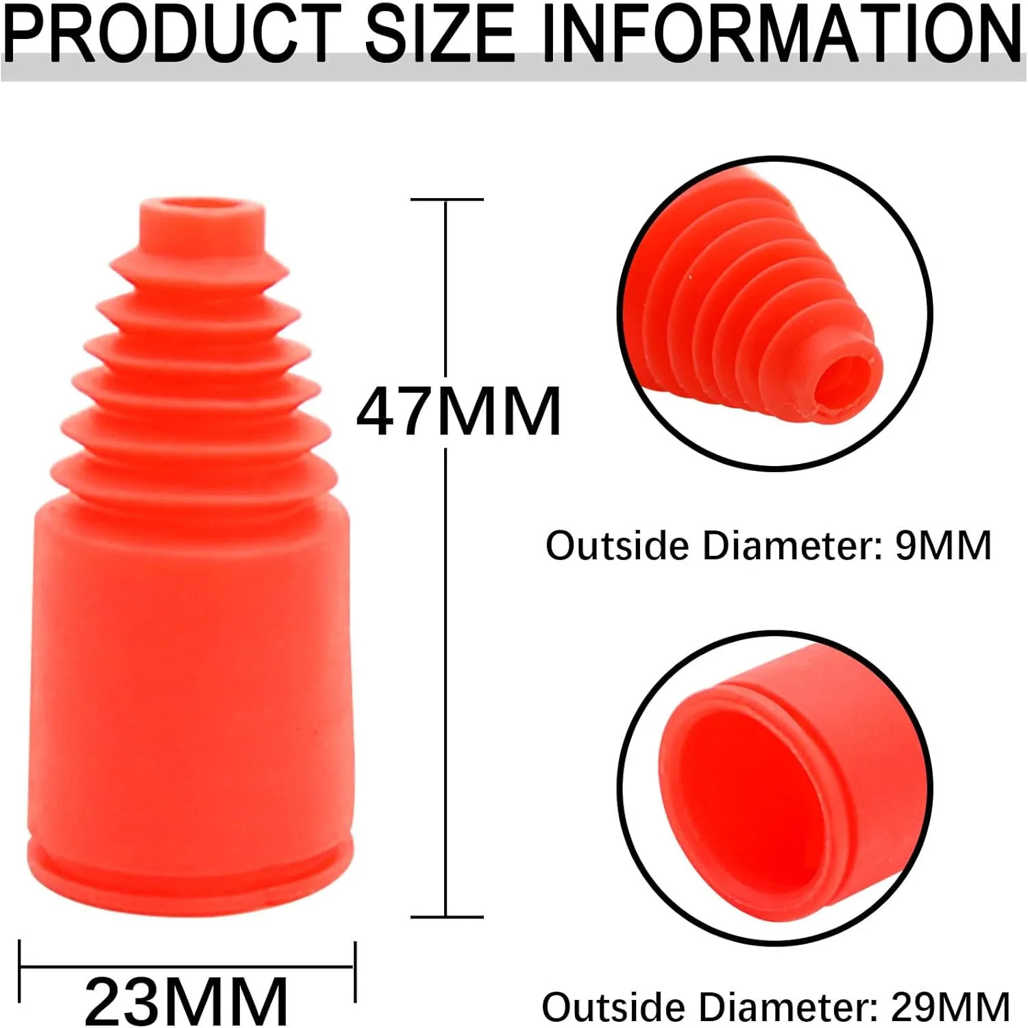 Boot 8PCS Quality Plastic 23 x 47mm Shock Boot Half-Shaft Dust Cover for 1:5 RC Remote Car Hpi Baja Rovan rot motor wound unsubstantiated disintegrate peaceful King Motor 5B 5T 5SC RC Axle 