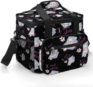Box for Travel Camping Car Seal I franklin Need Sleep Soft Cooler Bag Insulated Grocery Bags Large Lunch 