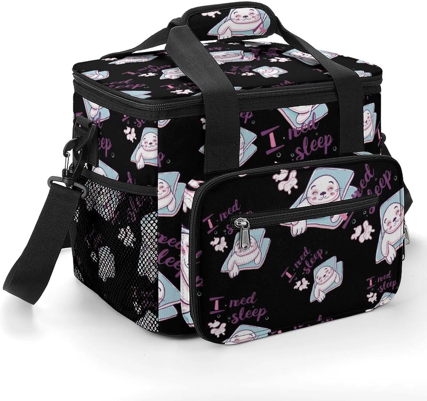 Box for Travel Camping Car Seal I franklin Need Sleep Soft Cooler Bag Insulated Grocery Bags Large Lunch 
